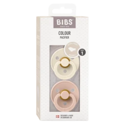 Bibs Suces Anatomical Pqt De 2 Ivory/Blush