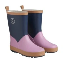 Color Kids Bottes De Pluie Colorblock Rose -Fillettes Et Fiston color kids bottes de pluie colorblock rose 1