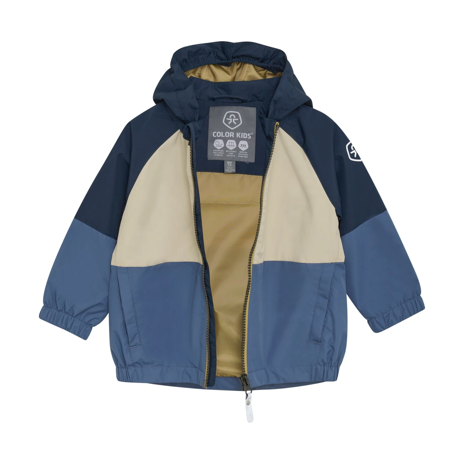 Color Kids Coupe Vent Imperméable Vintage Indigo – Image 2