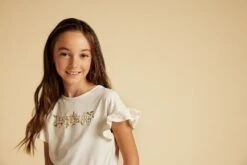 Creamie Haut à Manches Courtes Les Fleurs -Fillettes Et Fiston creamie haut a manches courtes les fleurs 4