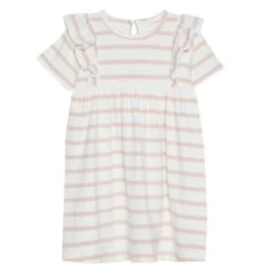 Creamie Robe Lignée Rose Pùle