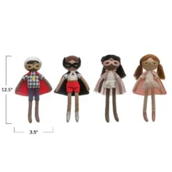 Creative Coop Poupée HéroCape Rouge -Fillettes Et Fiston creative coop poupee hero cape rouge 2