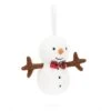Jellycat Ornement En Peluche Bonhomme De Neige -Fillettes Et Fiston jellycat ornement en peluche bonhomme de neige