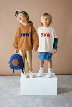 Lassig Petit Sac à Dos En Corduroy Blue Smiley -Fillettes Et Fiston lassig petit sac a dos en corduroy blue smiley 3