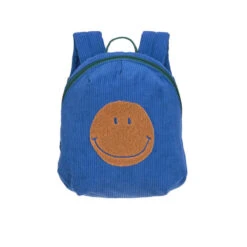 Lassig Petit Sac à Dos En Corduroy Blue Smiley -Fillettes Et Fiston lassig petit sac a dos en corduroy blue smiley 4