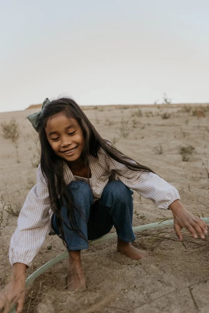 Les Petites Natures Pantacourt Denim Indigo 5 Les Petites Natures Pantacourt Denim Indigo â Image 3