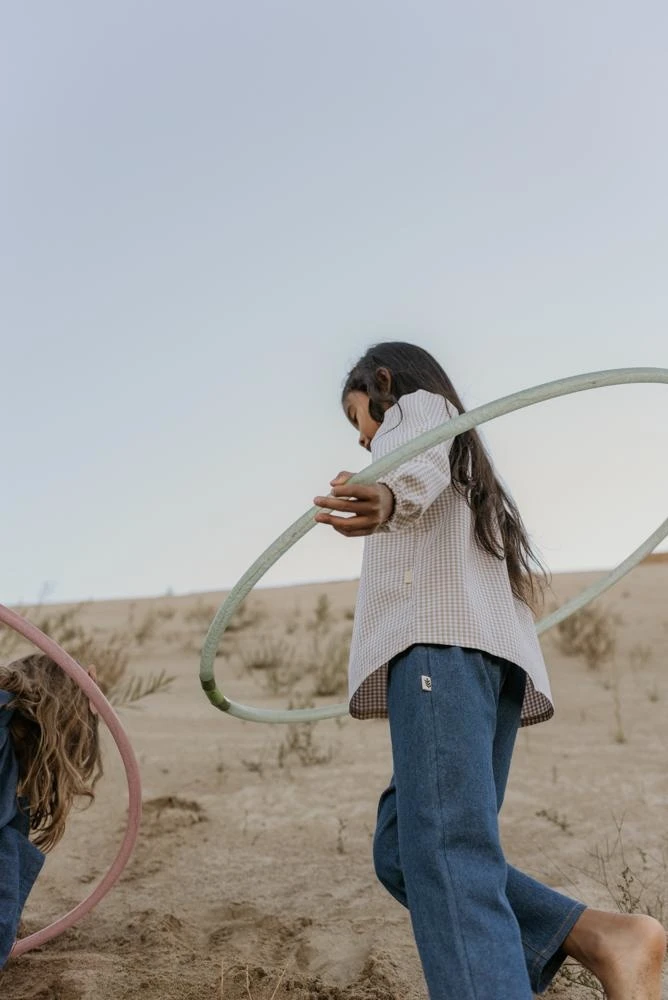 Les Petites Natures Pantacourt Denim Indigo 6 Les Petites Natures Pantacourt Denim Indigo â Image 4