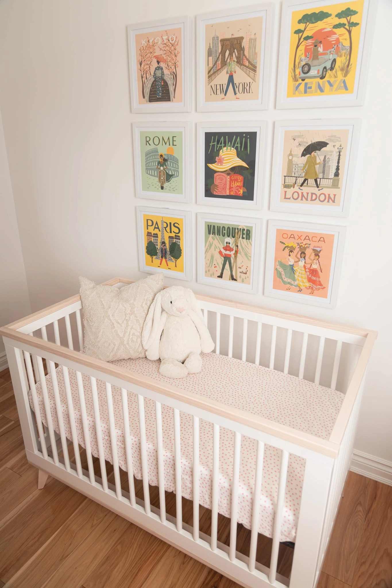 Lil North Co. Drap Contour De Bassinette Blush Dots 3 Lil North Co. Drap Contour De Bassinette Blush Dots