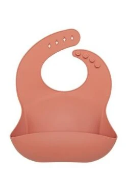 Loulou Lollipop Bavette De Silicone Terra Cotta