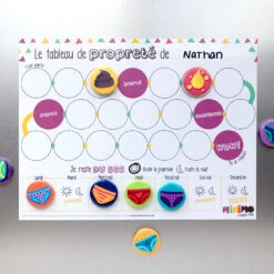 Minimo Motivation Mon Tableau De Propreté -Fillettes Et Fiston minimo motivation mon tableau de proprete 4