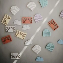 Mushie Arc-en-ciel De Dentition Mauve -Fillettes Et Fiston mushie arc en ciel de dentition mauve 1