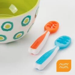Num Num Pré-cuillère Orange/Bleu -Fillettes Et Fiston num num pre cuillere orange bleu 2