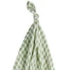 Petit Lem Couverture En Mousseline Gingham Vert -Fillettes Et Fiston petit lem couverture en mousseline gingham vert