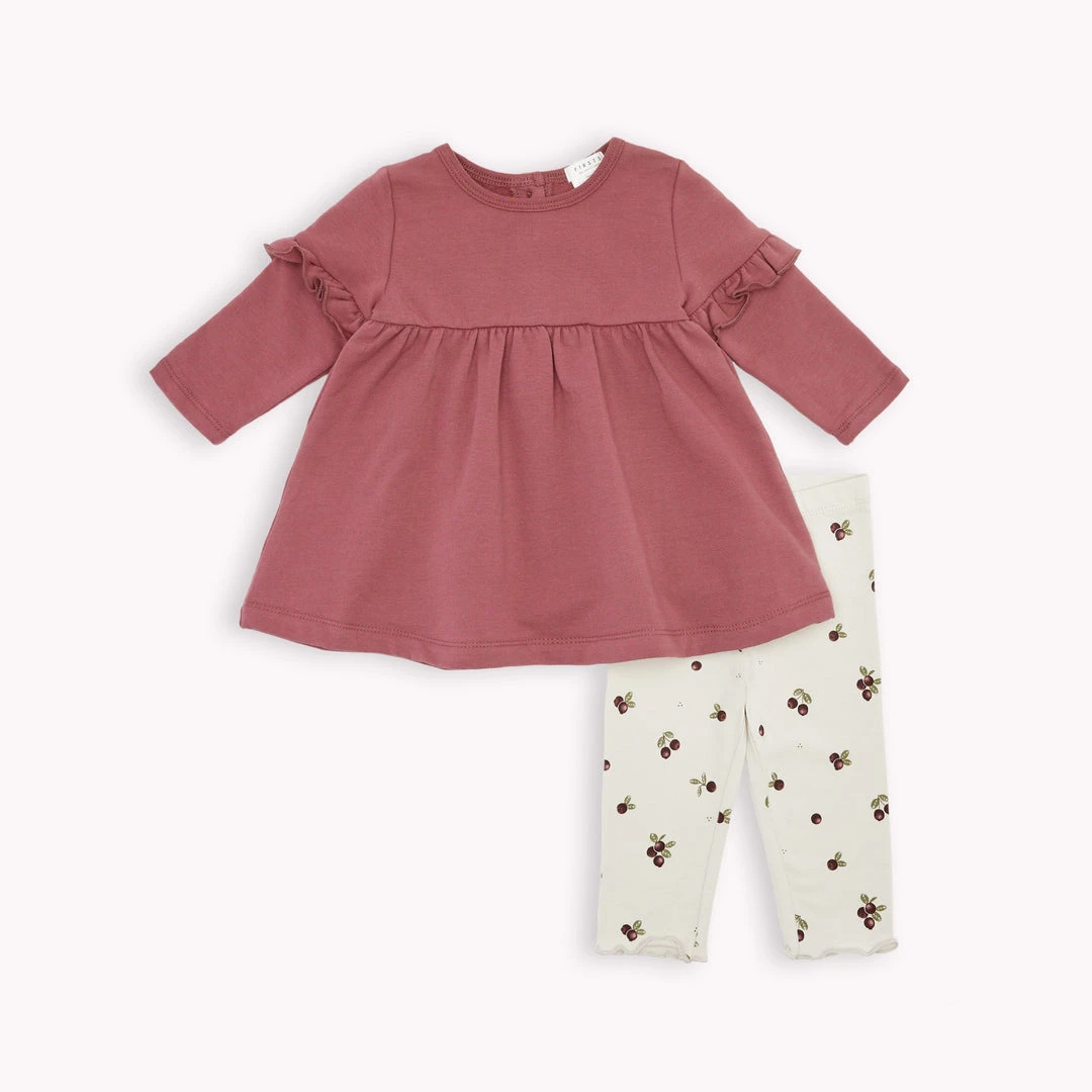 Petit Lem Ensemble Robe Et Legging Canneberges 3 Petit Lem Ensemble Robe Et Legging Canneberges