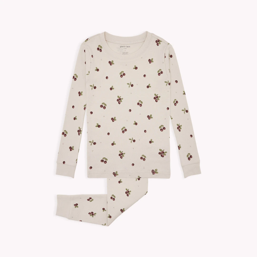 Petit Lem Pyjama Deux Pièces Canneberges 4 Petit Lem Pyjama Deux Pièces Canneberges – Image 2