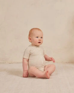 Quincy Mae Maillot Une Pièce Ligné Ash -Fillettes Et Fiston quincy mae maillot une piece ligne ash 3