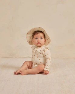 Quincy Mae Maillot Une Pièce Manches Longues Oranges -Fillettes Et Fiston quincy mae maillot une piece manches longues orang 2