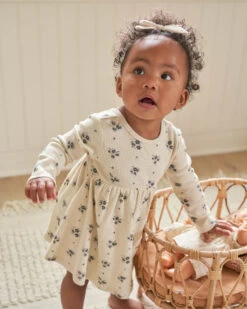 Quincy Mae Robe Rib Navy Daisies