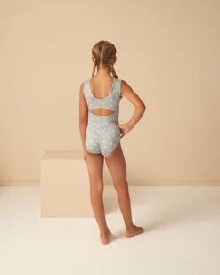 Rylee + Cru Léotard Blue Daisy -Fillettes Et Fiston rylee cru leotard blue daisy 2